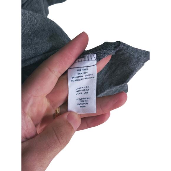 Soft Joie Gray Jersey Knit Blazer Jacket Medium Lounge Quiet Luxury Career Cozy - Picture 6 of 9